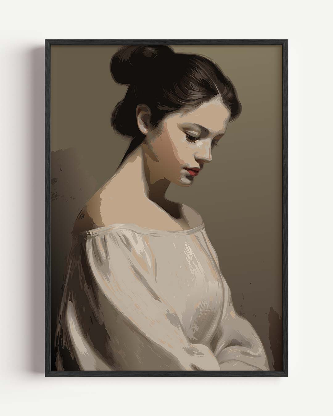 Stijlvolle Elegantie Portretposter-WallArtistic