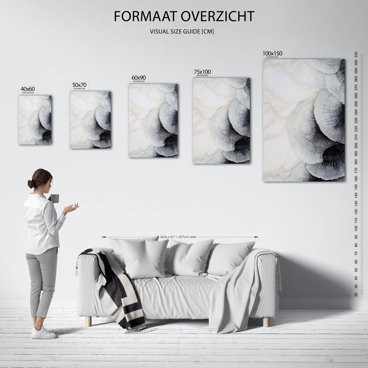 Organische vormen Kunstwerk