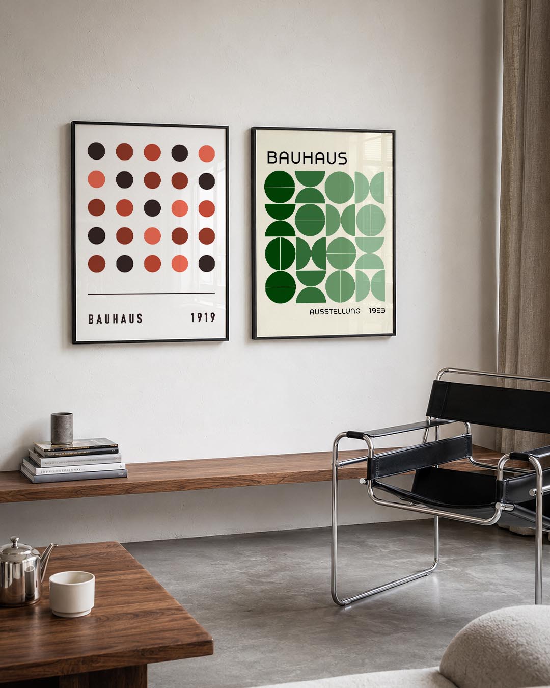 Cirkelritme en kleur Posterset