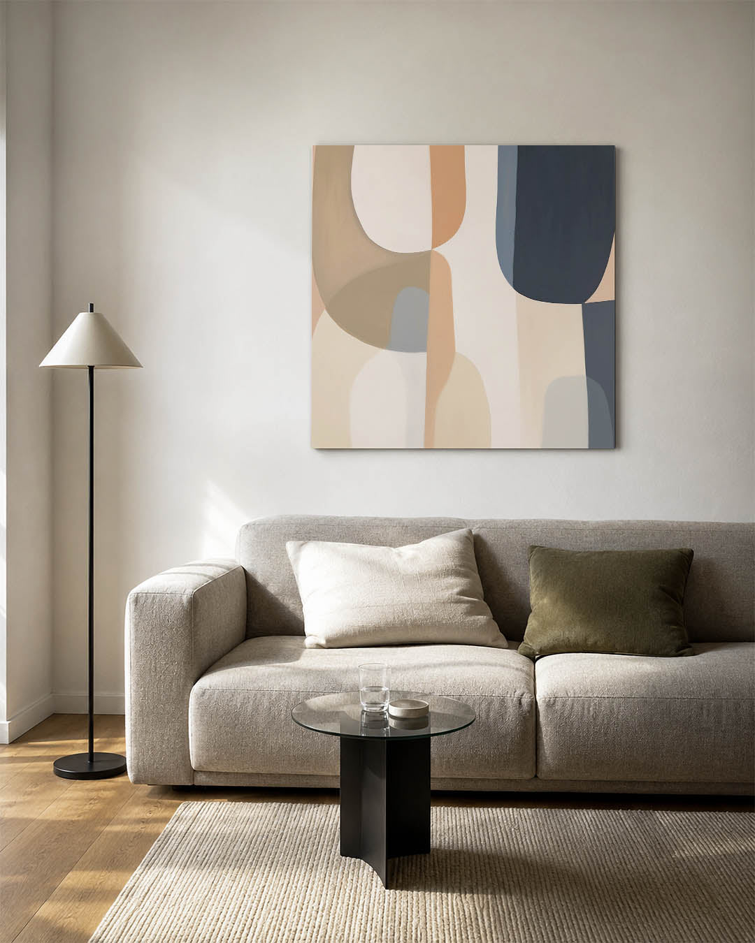 Organische vormen compositie Kunstwerk