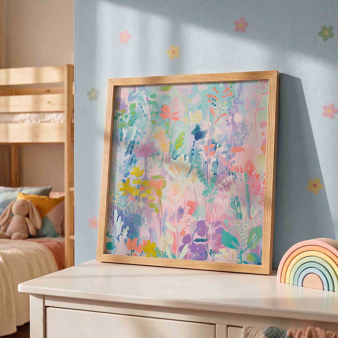 Bloemen en bladeren Poster