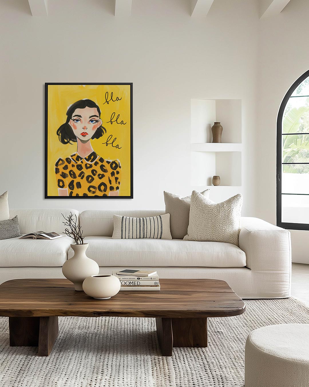 Vrouwelijk portret illustratie Kunstwerk