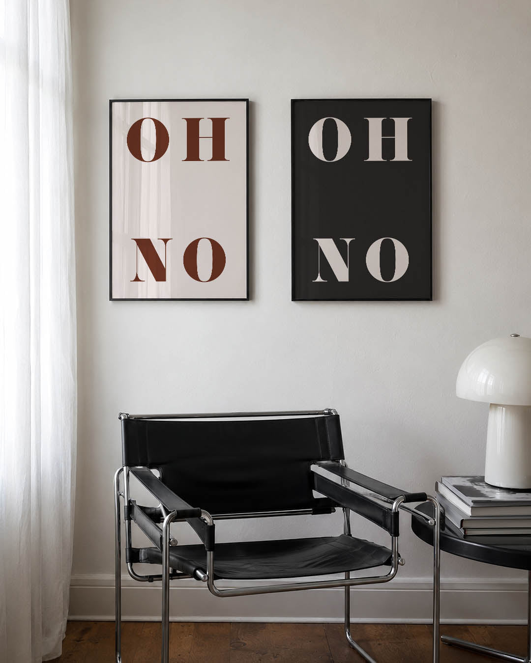 Typografisch spel Posterset