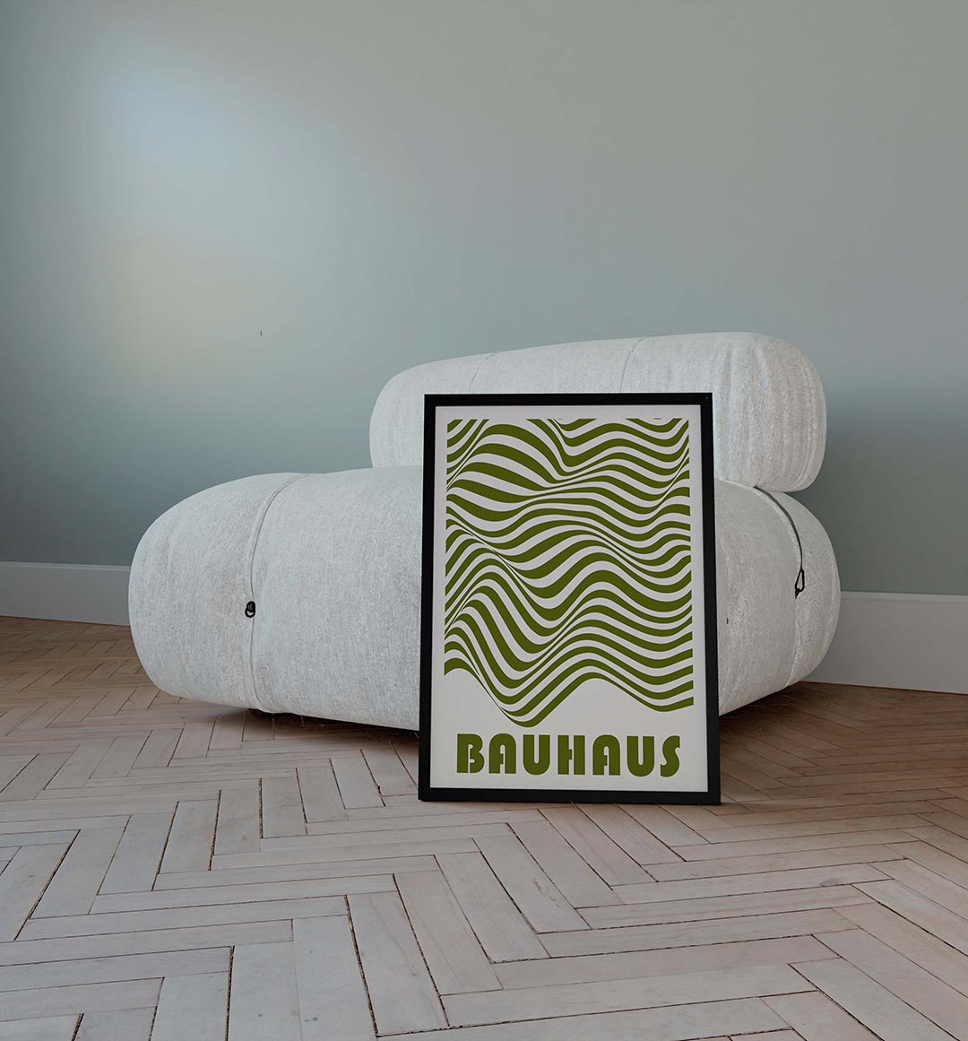 Golvend lijnenspel Poster