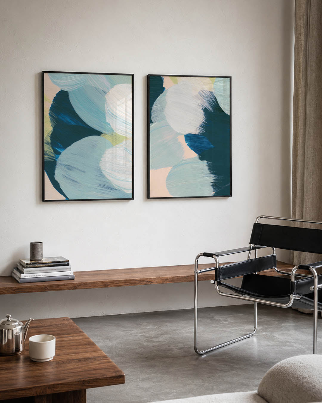 Kleurige vormenmix Posterset