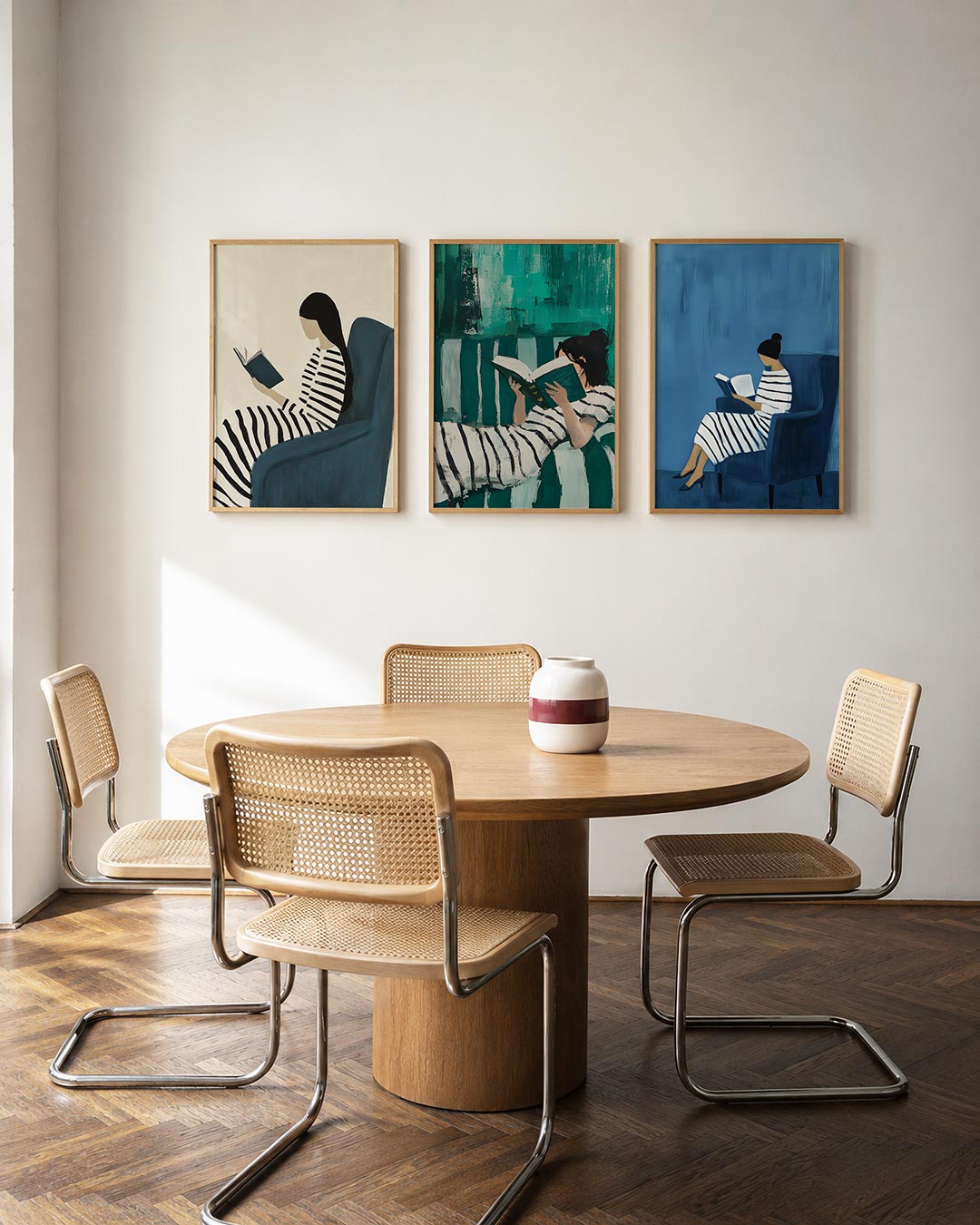 Gestreepte rust Posterset