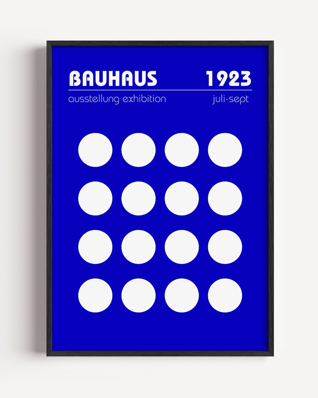 Cirkelpatroon blauw Poster
