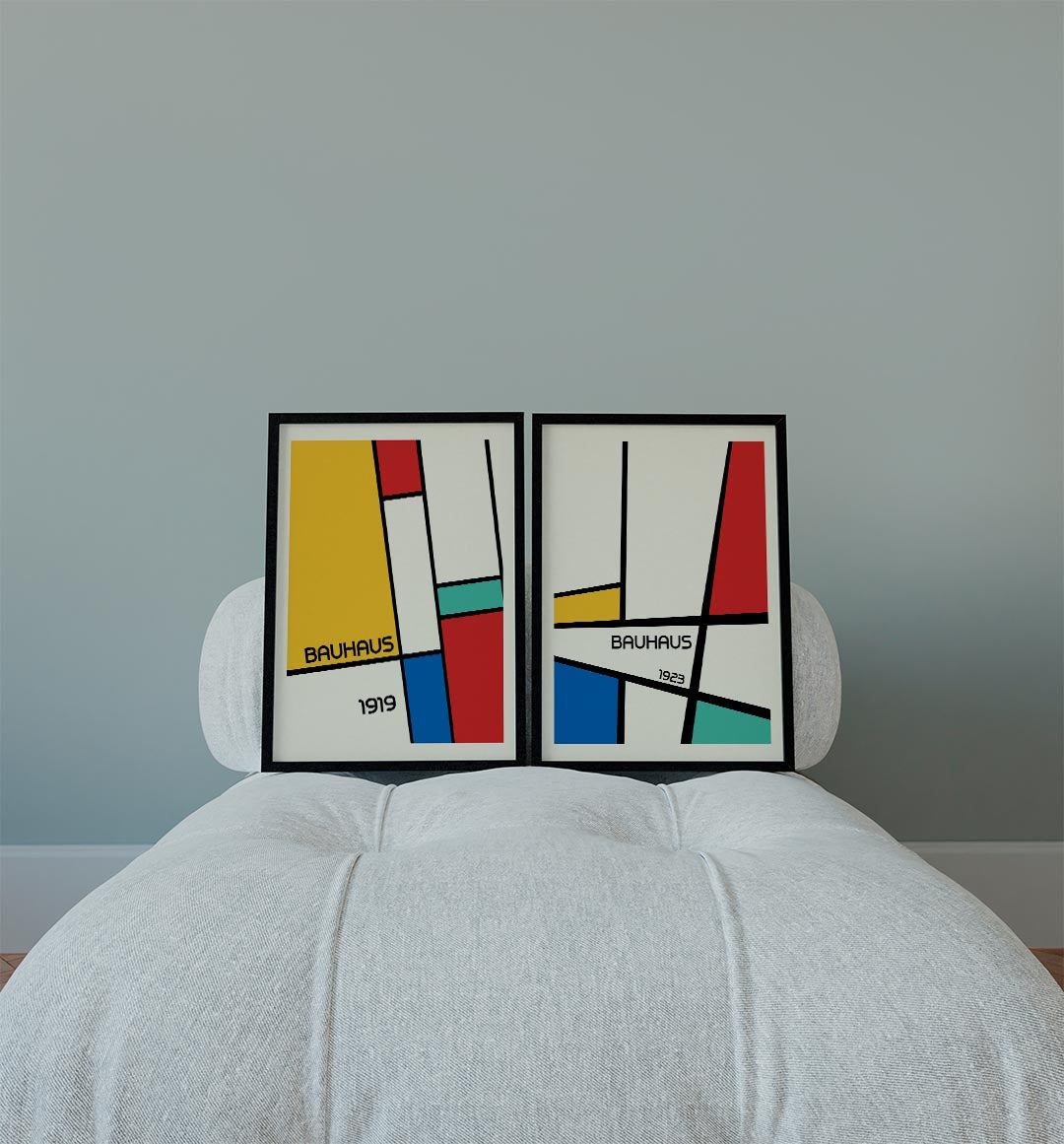 Vormen en kleurvlakken Posterset
