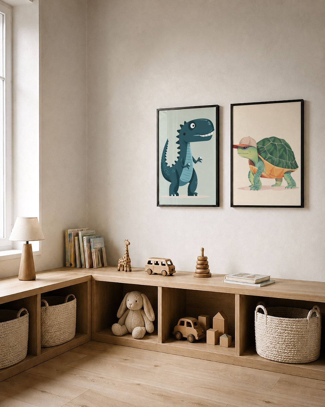 Speelse dino Posterset