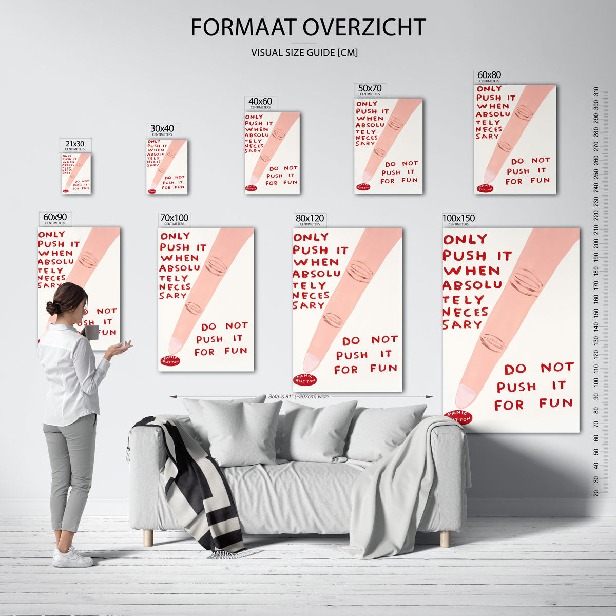 Vinger met tekst Poster