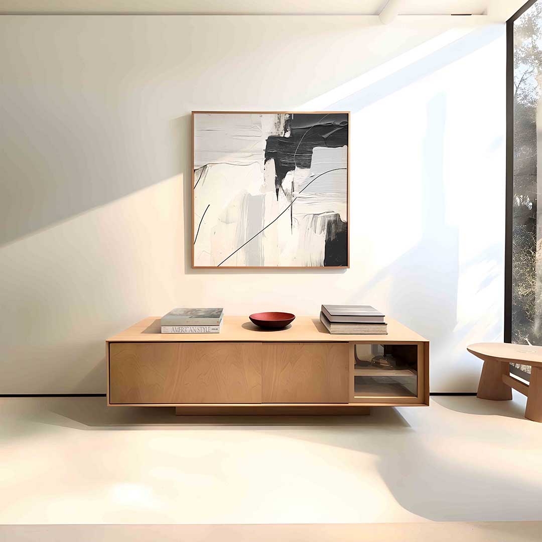 Abstracte zwart wit Poster
