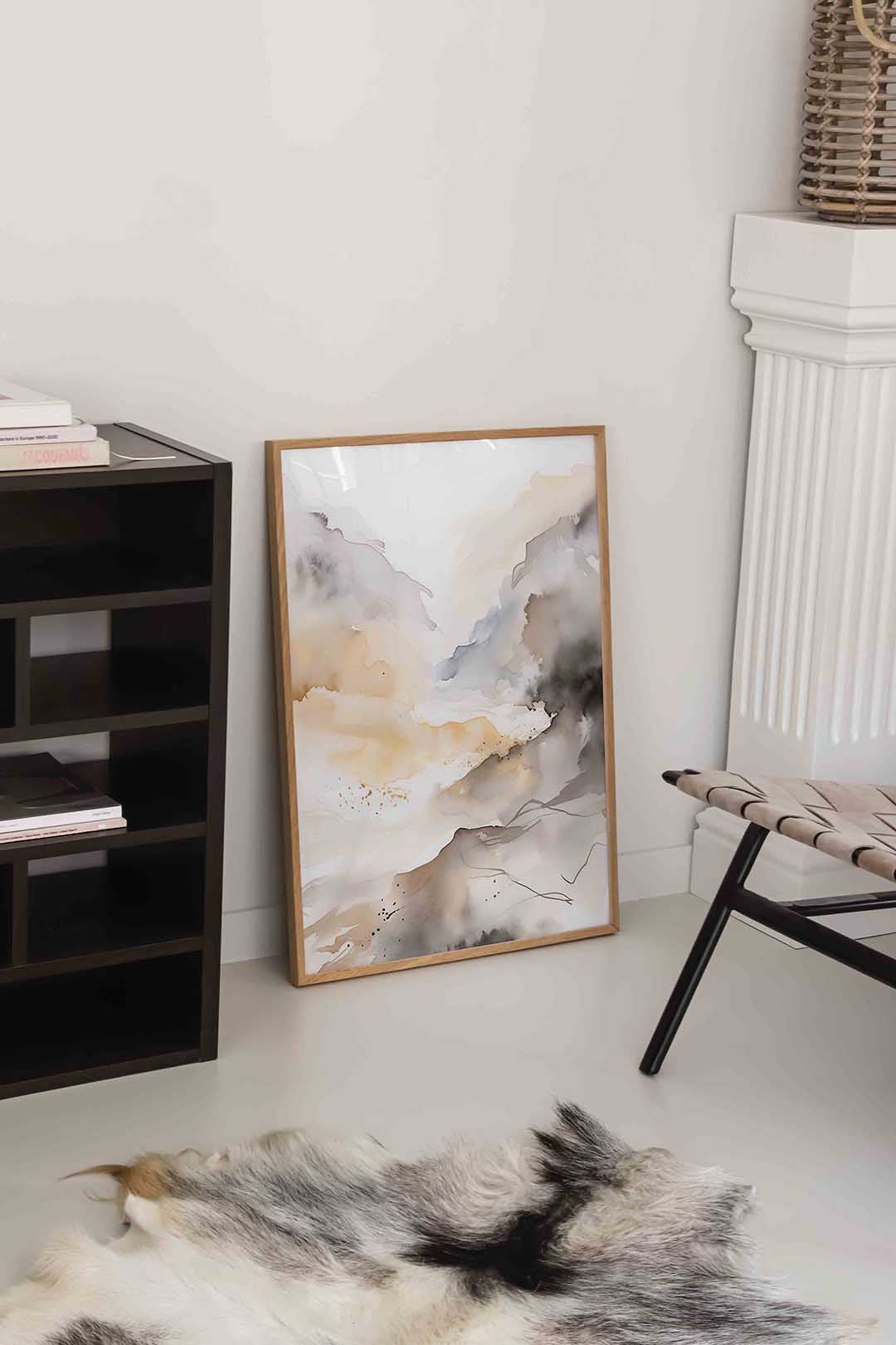 Abstracte landschapsweergave Poster