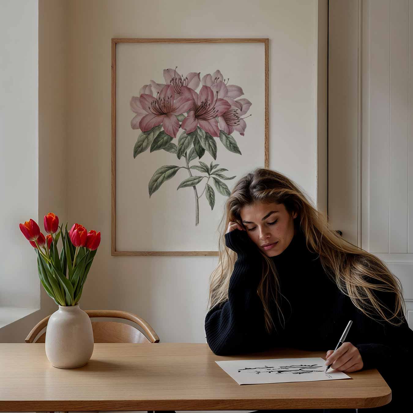 Elegante Bloemenpracht Poster-WallArtistic