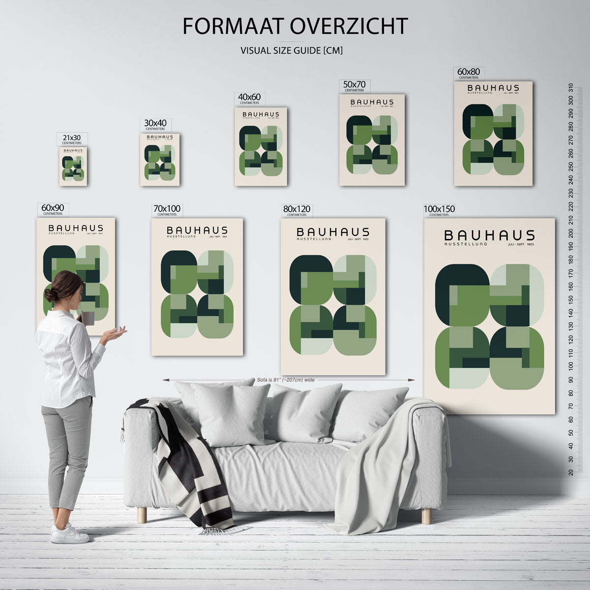 Vormritme en kleur Poster
