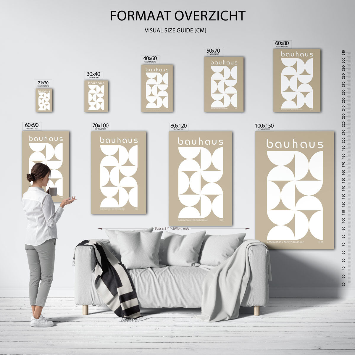 Vormritme en balans Poster