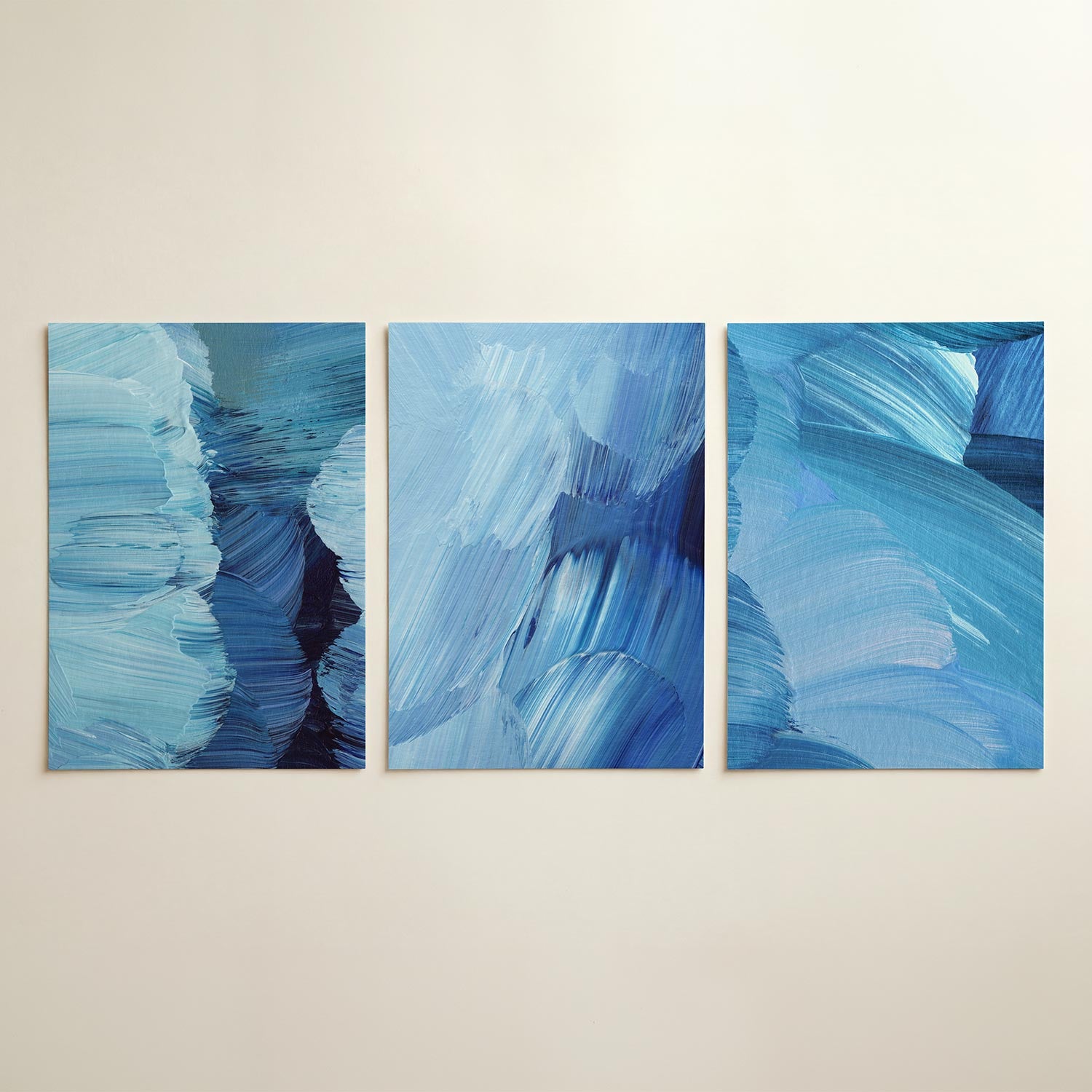 Blauwe kleurbeweging Posterset