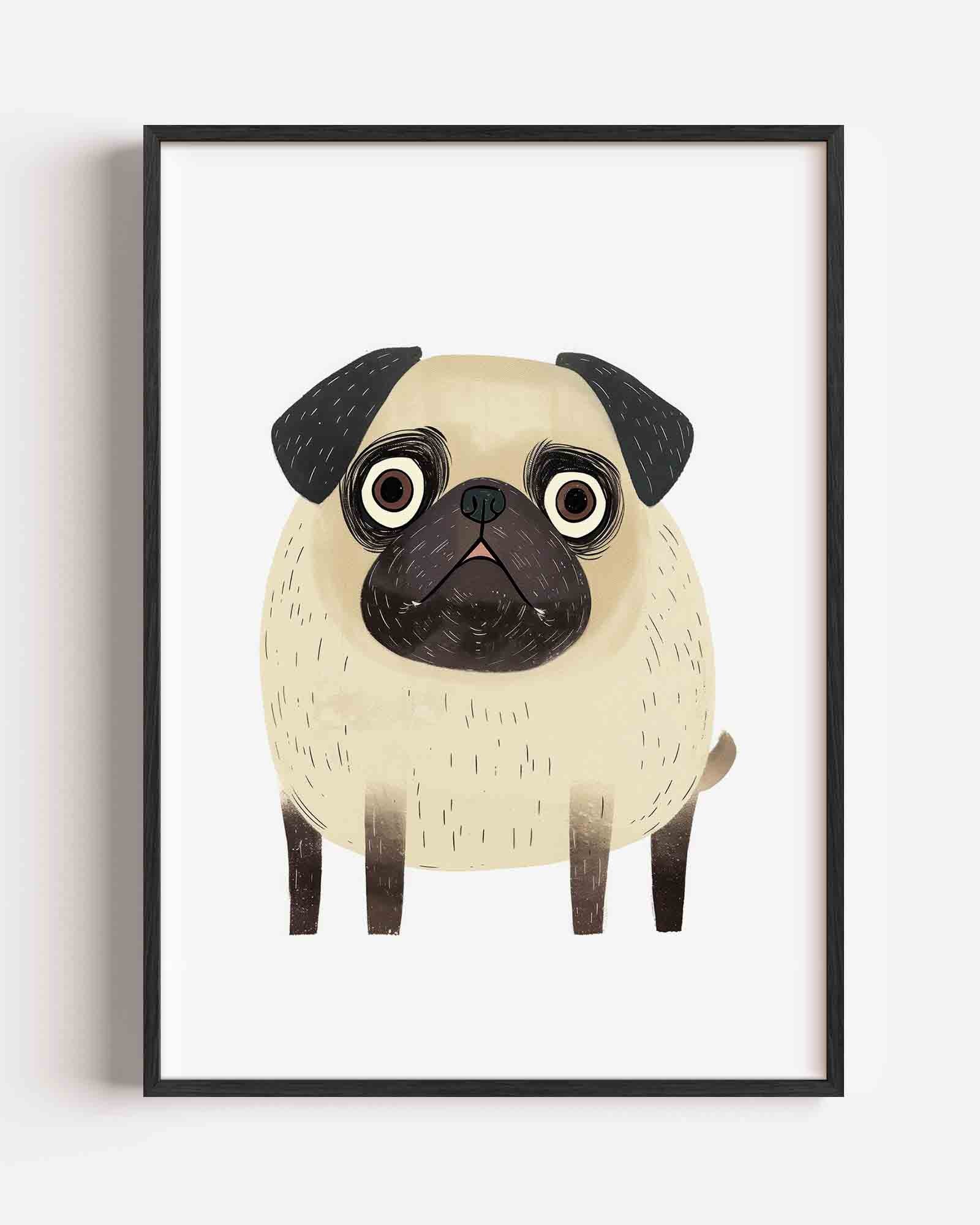 Hond met grote ogen Poster