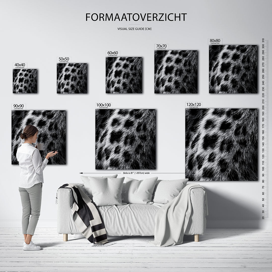 Dierenprint textuur Kunstwerk