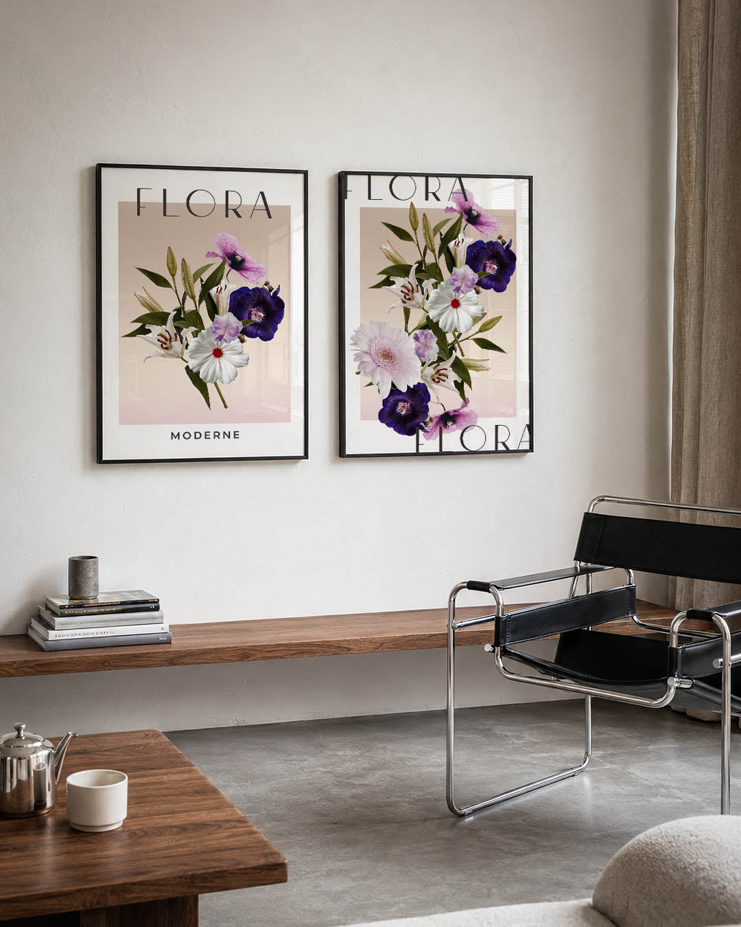 Bloemrijke eenvoud Posterset