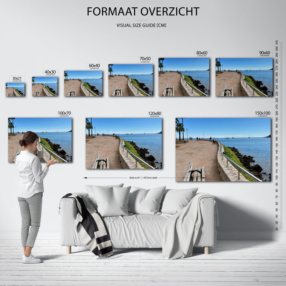 Zomerse kustwandeling Poster