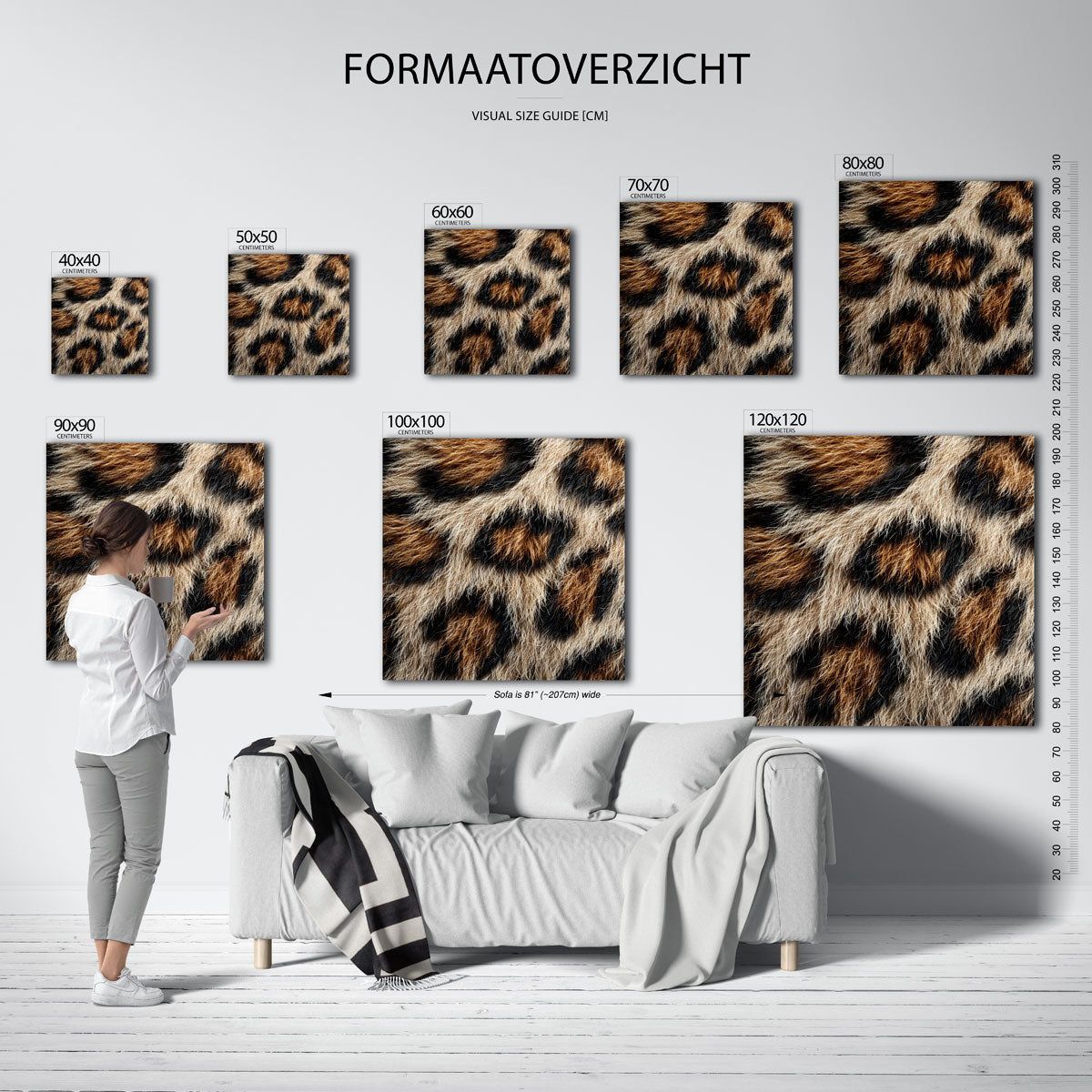 Luipaardvacht patroon Poster
