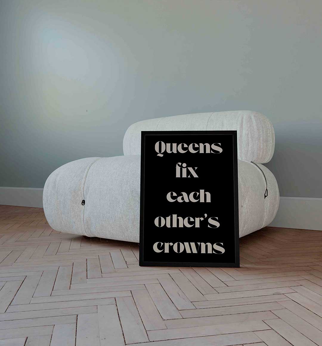 Queens fix each other's crowns Poster