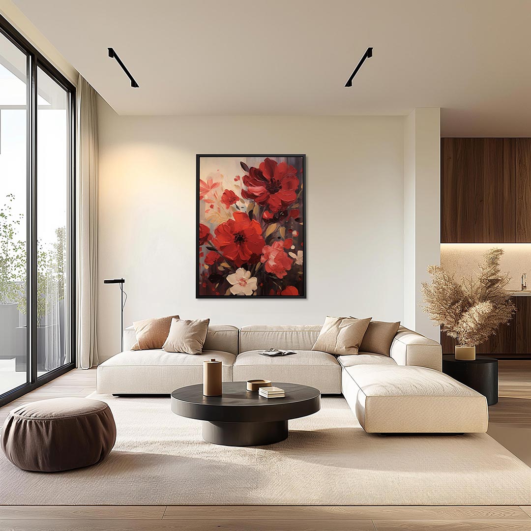 Bloemrijke compositie Kunstwerk