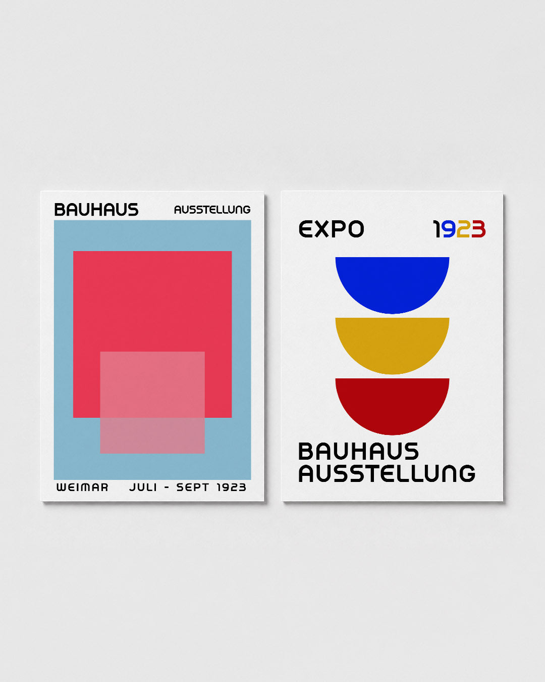 Kleurvlakken en lijnen Posterset