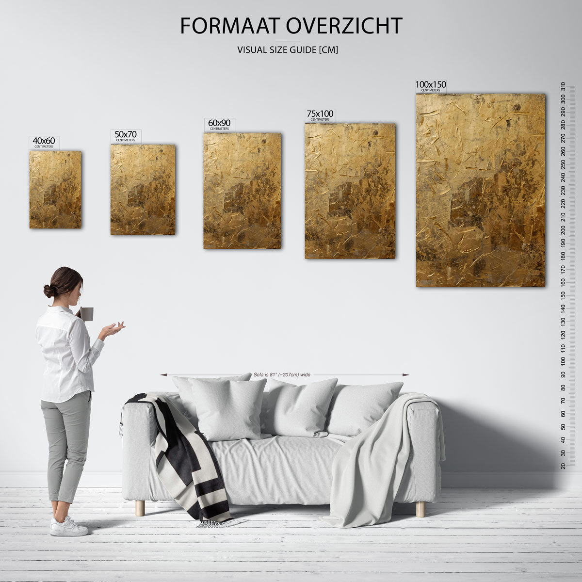 Gelaagde texturen Kunstwerk