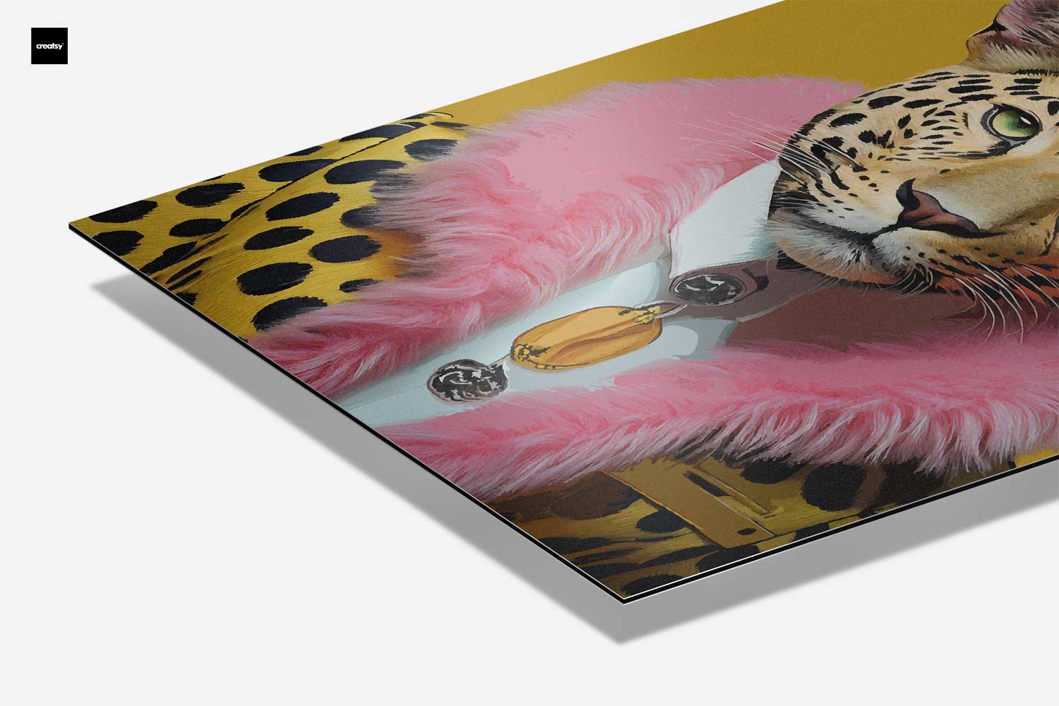 Trendige Leopardenporträt-Kunstwerke