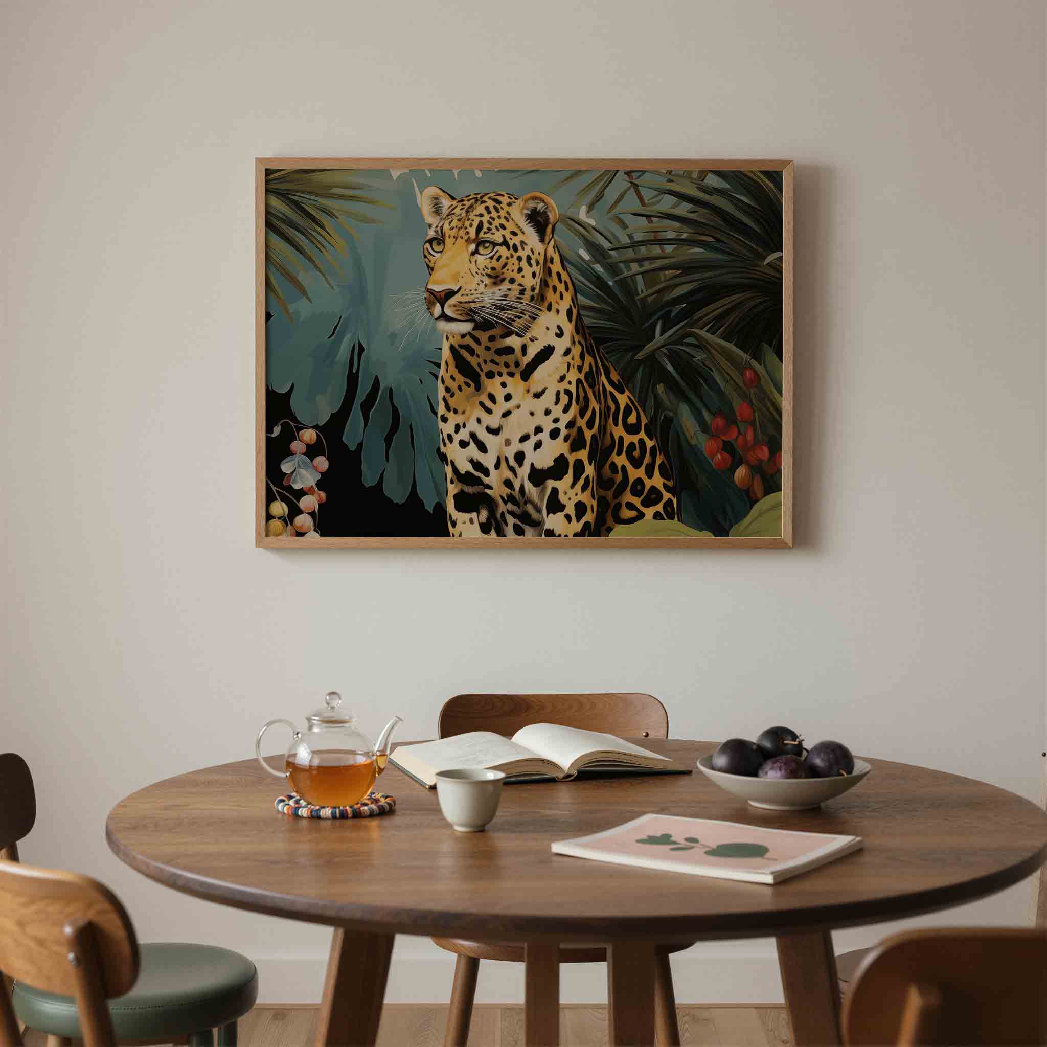 Luipaard in jungle Poster