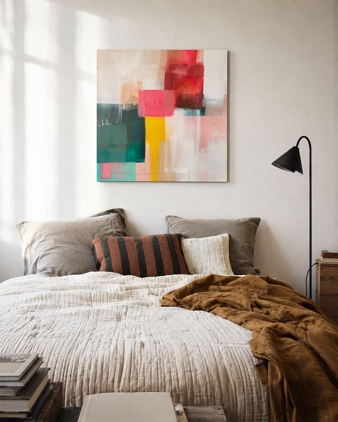 Kleurrijke geometrie Kunstwerk