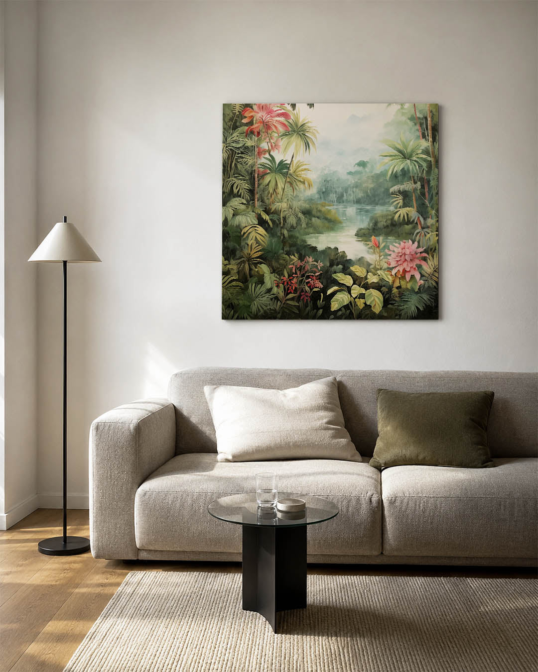 Tropisch landschap Kunstwerk