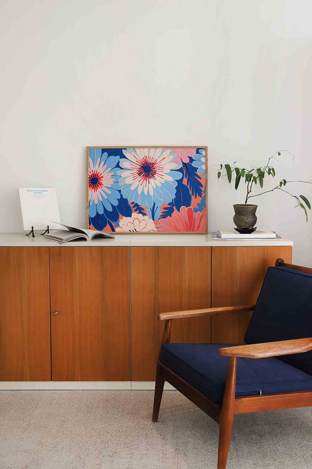Bloemen en bladeren Poster