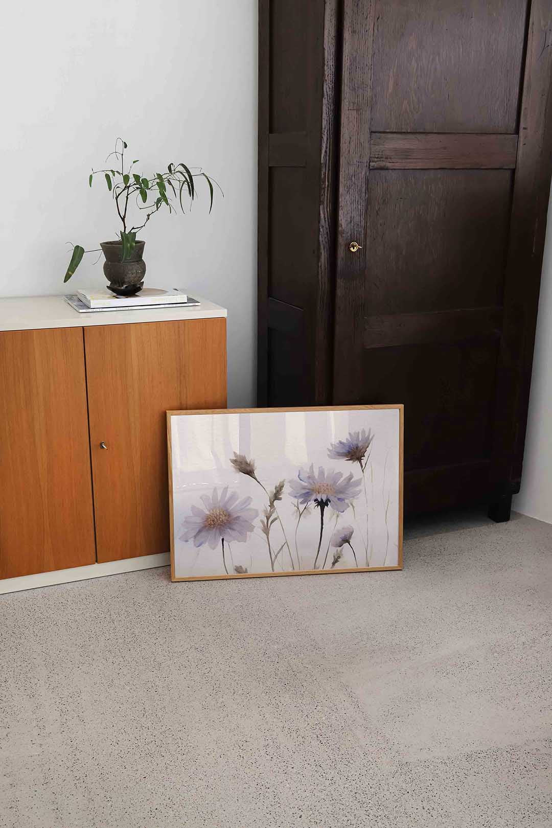 Bloemen in zachte tinten Poster