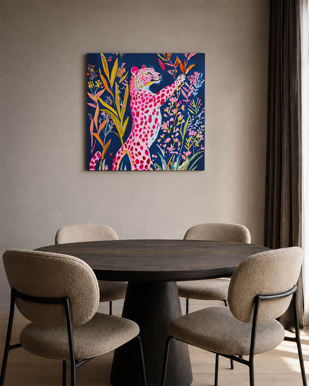 Vrolijke luipaard Kunstwerk