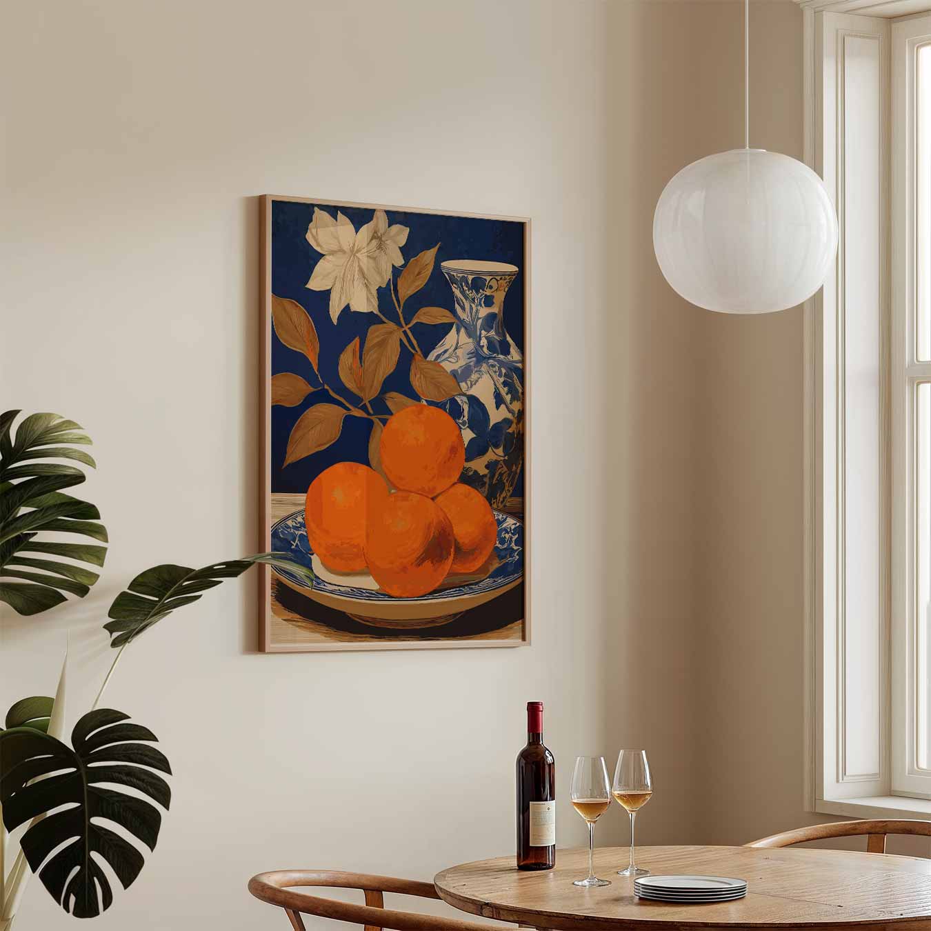Tijdloze Sinaasappel Stilleven Poster-WallArtistic