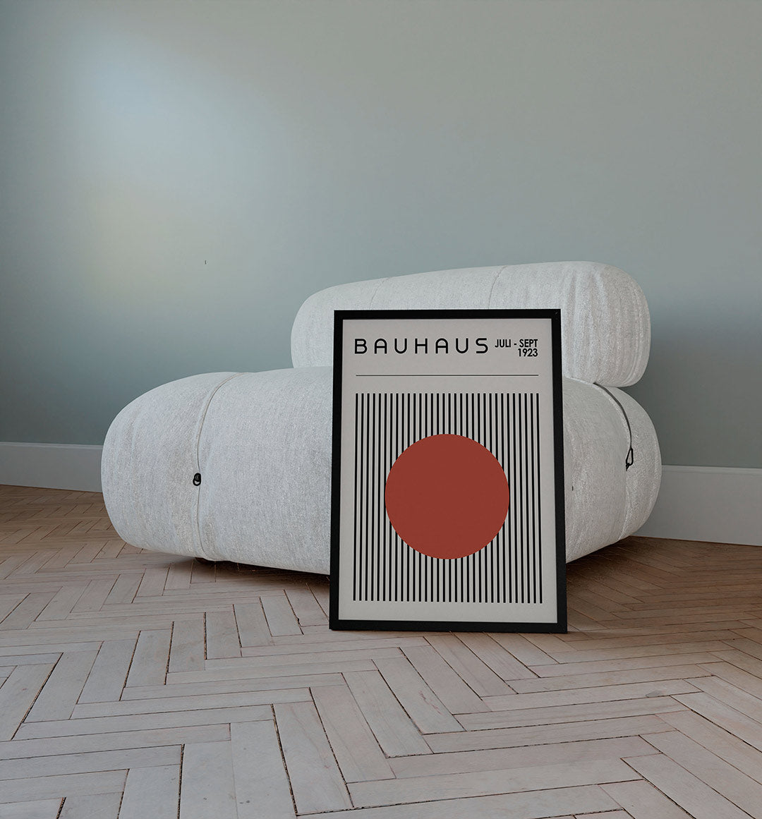 Lijnen en cirkel Poster