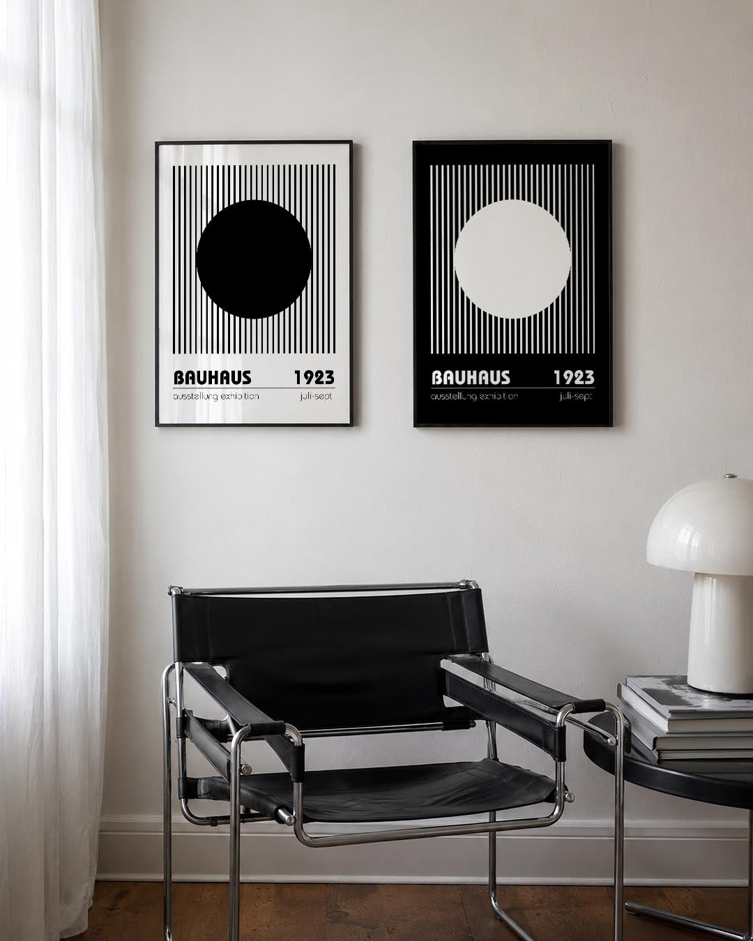 Lijnen en cirkel Posterset