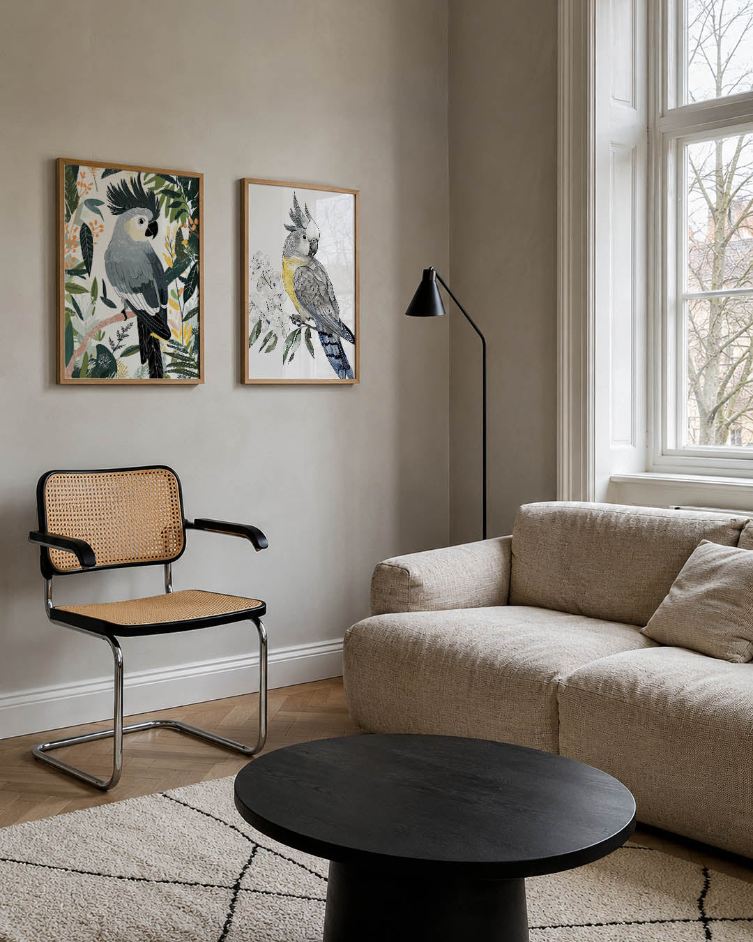 Vogels en bladeren Posterset