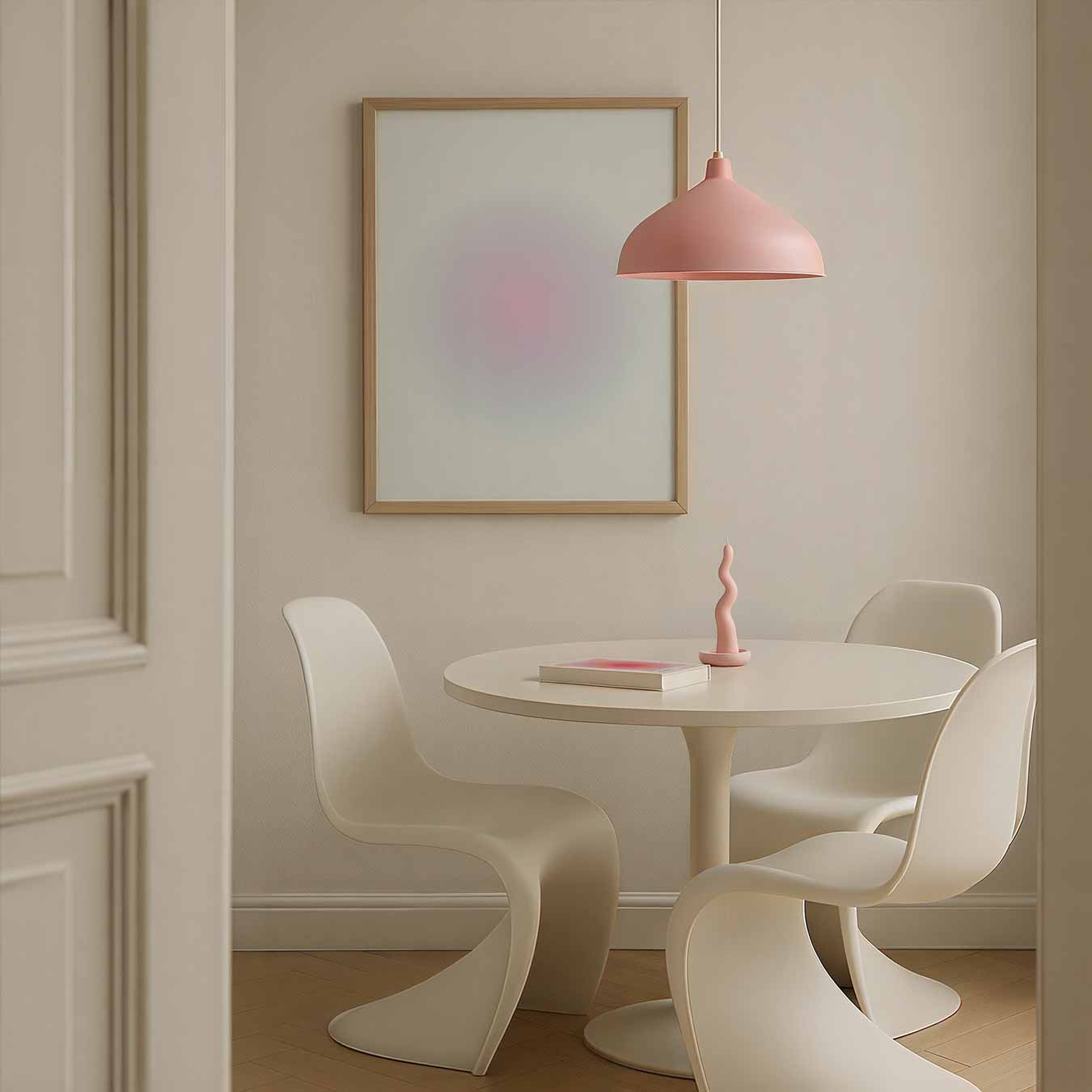 Rustgevende Regenboog Cirkel Poster-WallArtistic