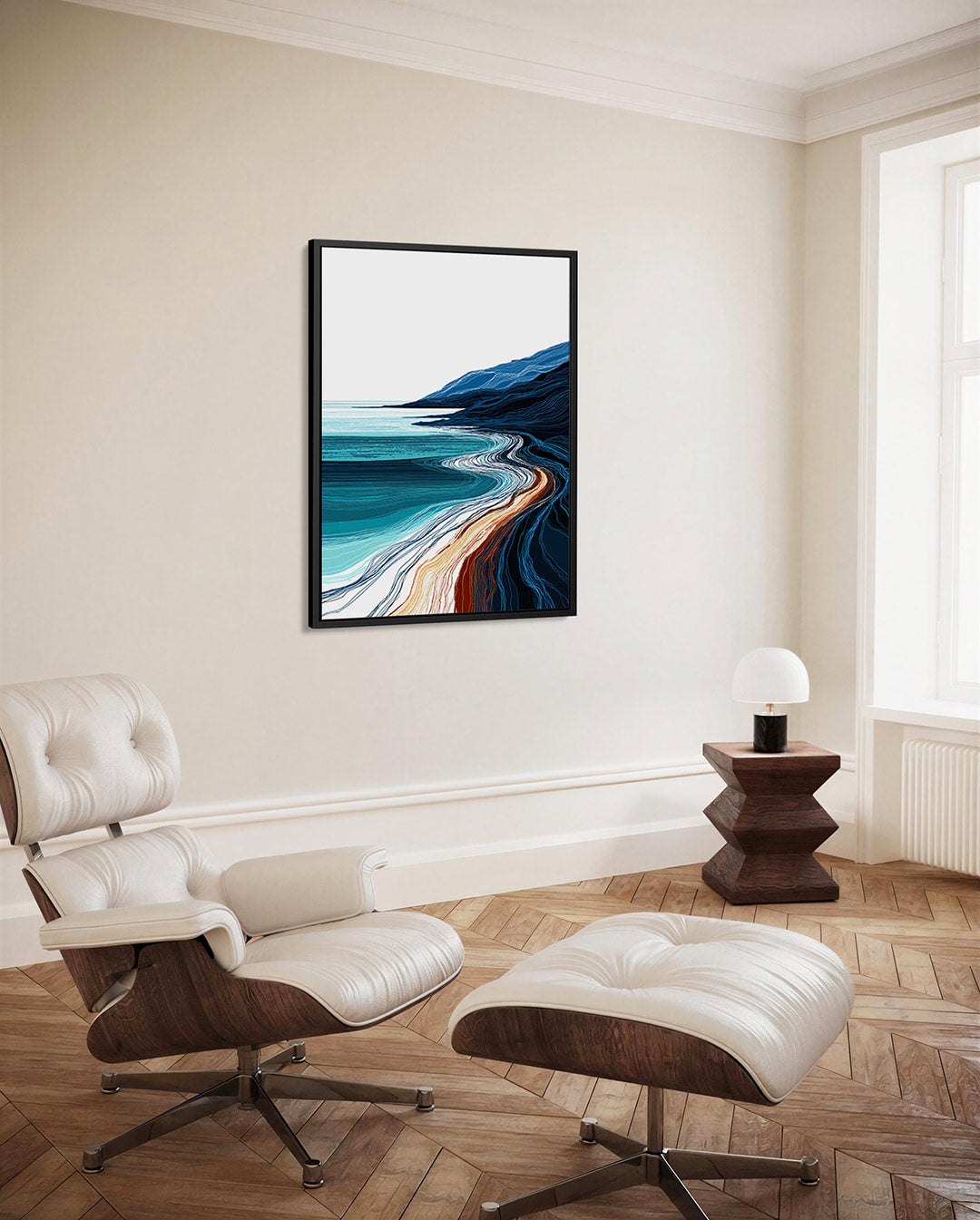Golvende kustlijnen Kunstwerk