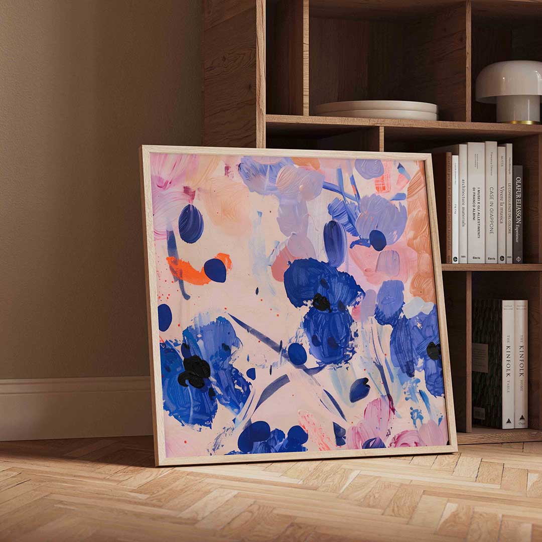 Abstracte bloemen Poster