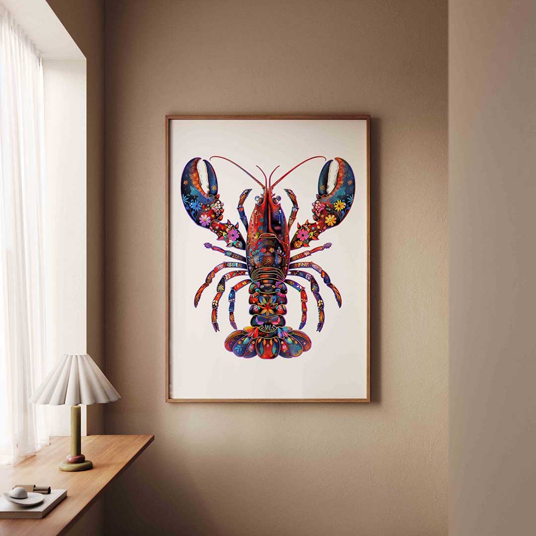 Kleurrijke kreeft Poster