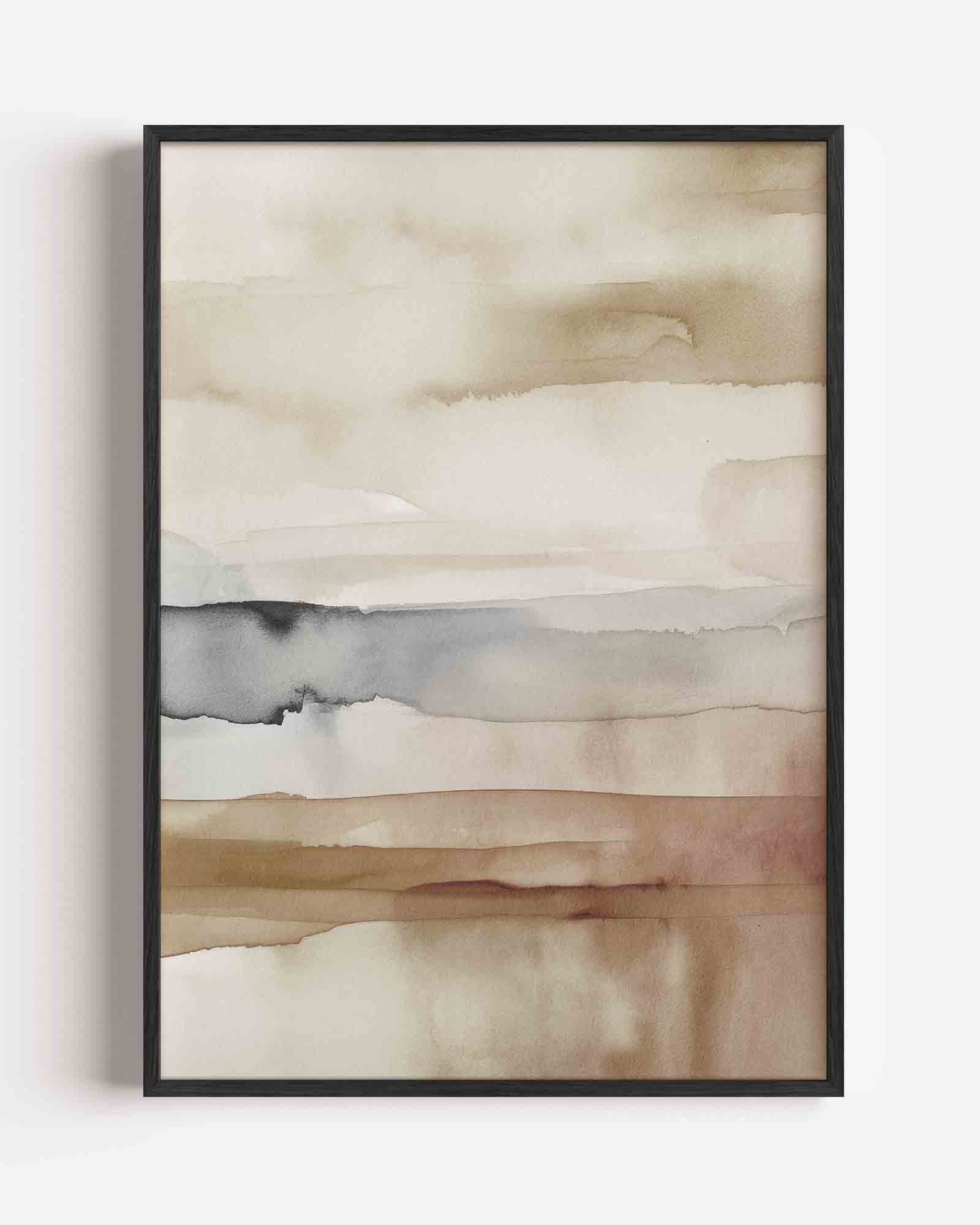 Aquarel landschaps Poster