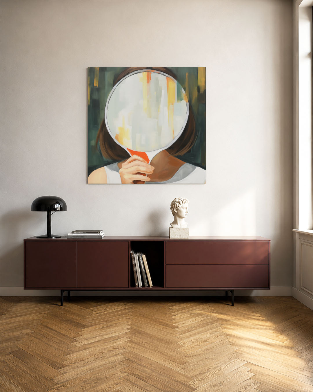 Reflectie en vervaging Kunstwerk