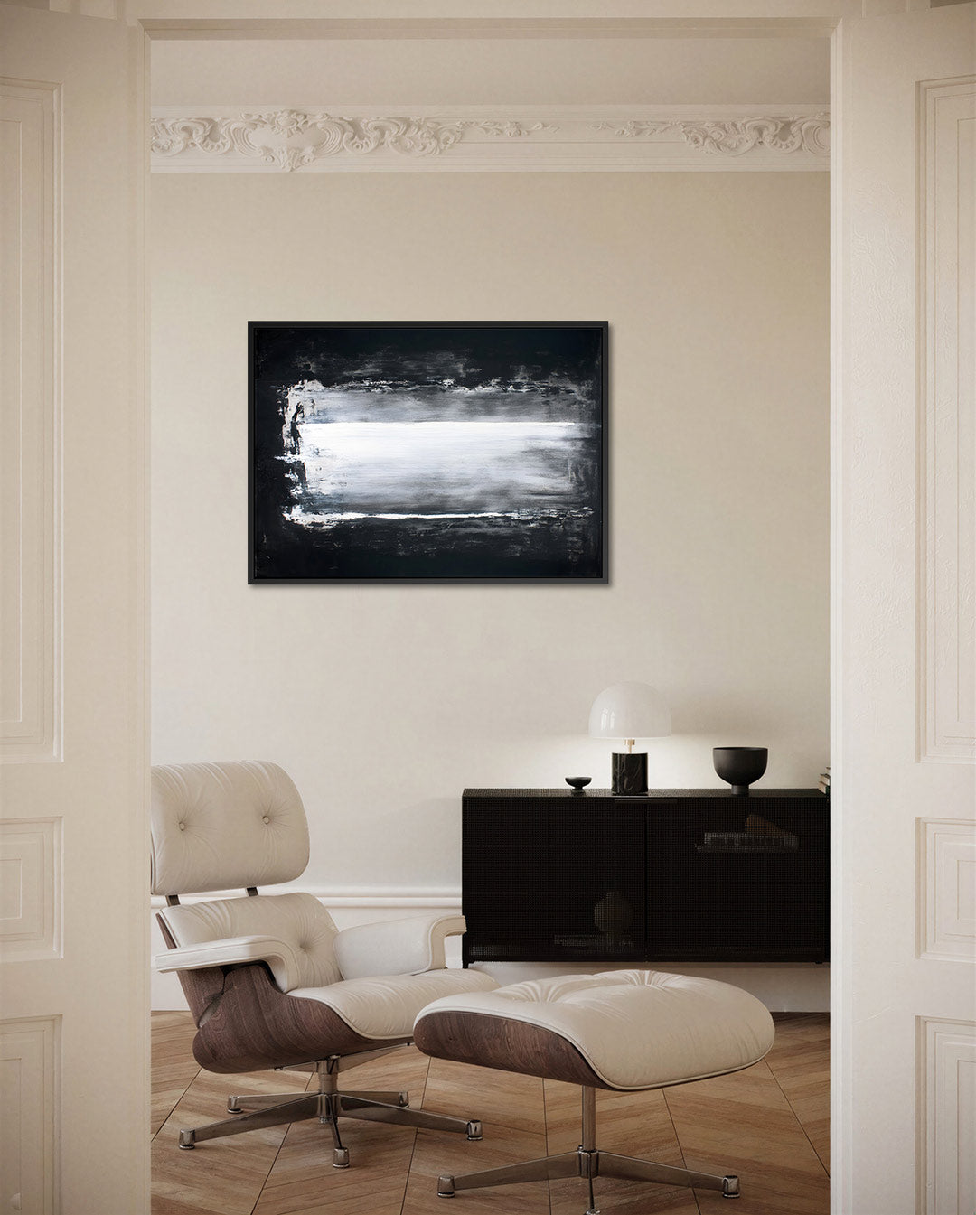 Horizontale streken Kunstwerk