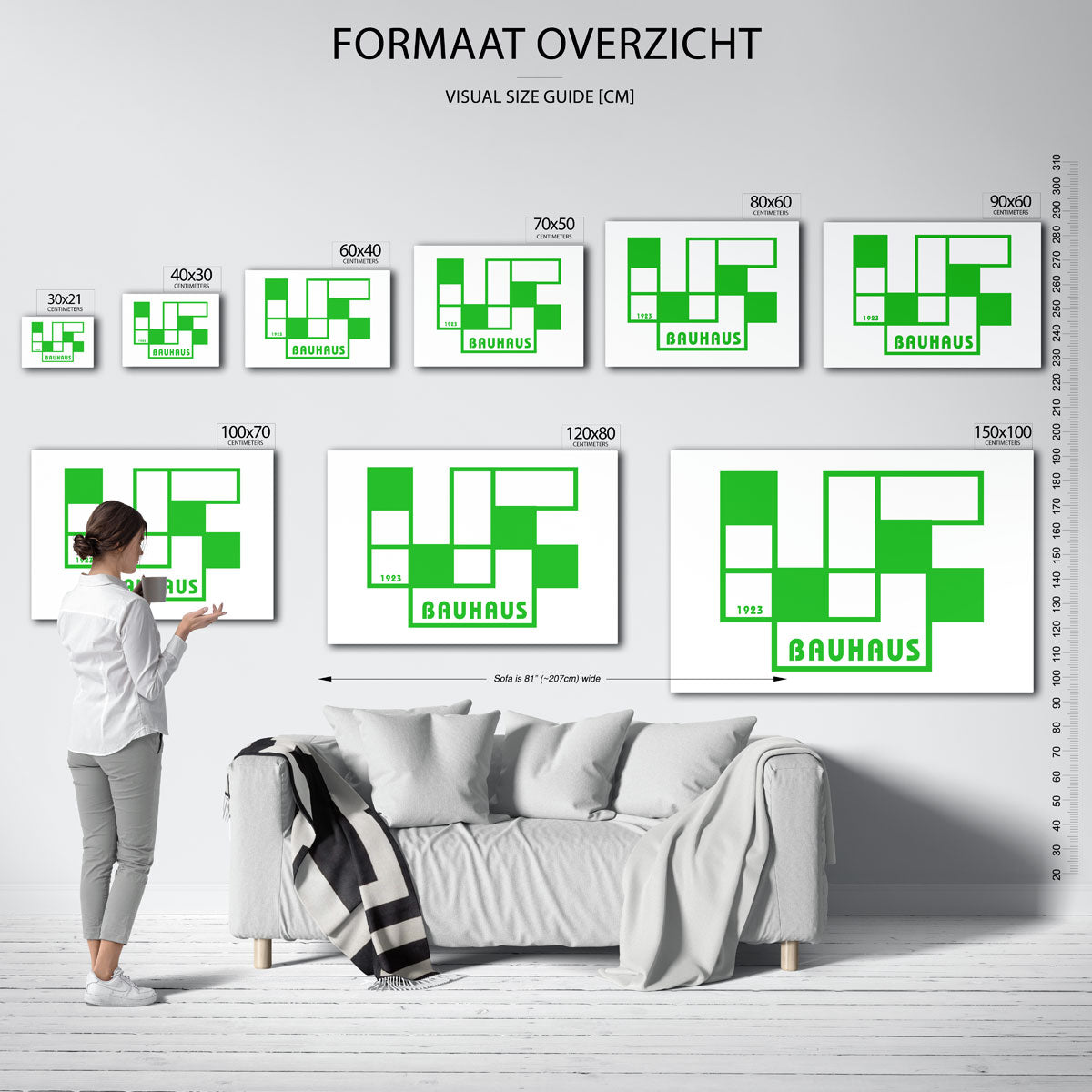 Geometrische vlakverdeling Poster
