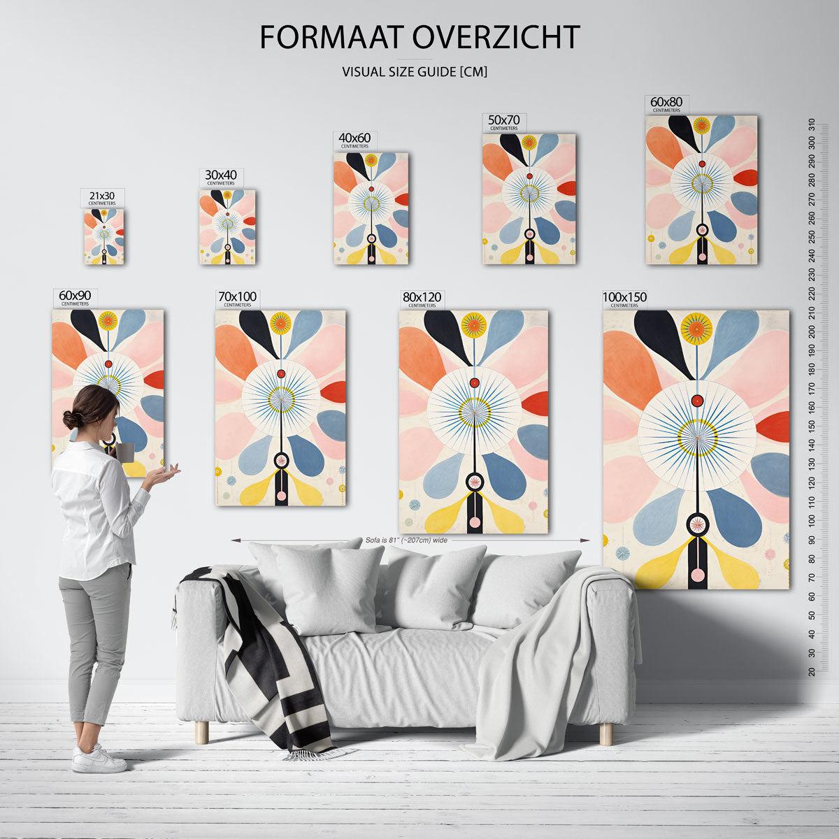Abstracte vormen Poster