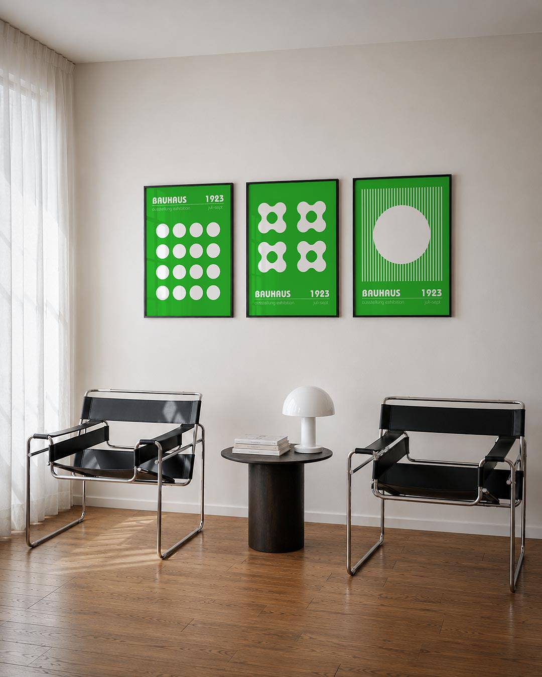 Cirkelritme groen Posterset
